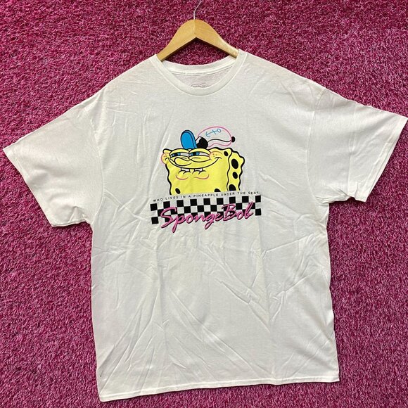 Nickelodeon Spongebob Squarepants Who Live In A Pineapple Under The Sea T-Shirt - Picture 3 of 4